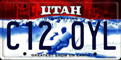UT license plate C120YL