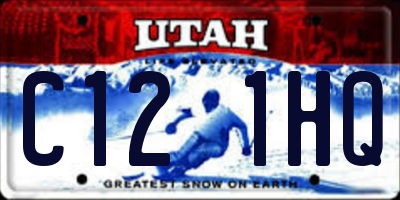 UT license plate C121HQ