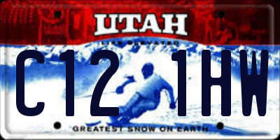 UT license plate C121HW