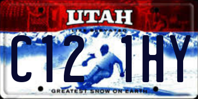 UT license plate C121HY
