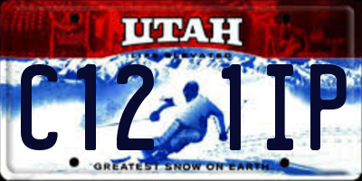 UT license plate C121IP