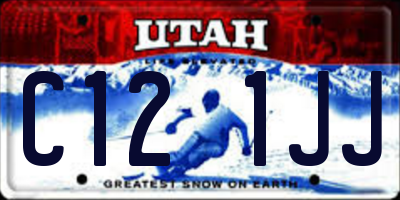 UT license plate C121JJ
