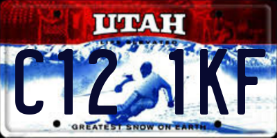 UT license plate C121KF