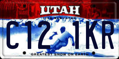 UT license plate C121KR