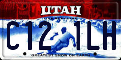 UT license plate C121LH