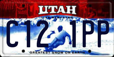 UT license plate C121PP