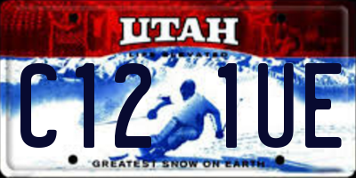 UT license plate C121UE