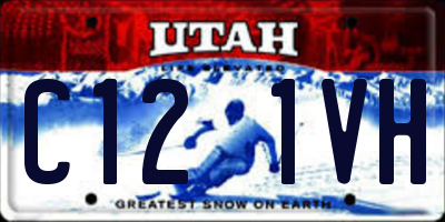 UT license plate C121VH