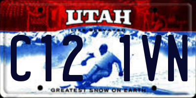 UT license plate C121VN