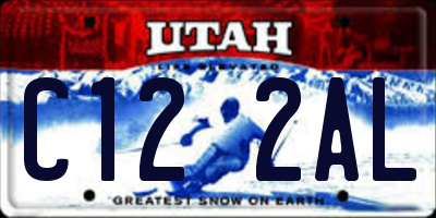 UT license plate C122AL