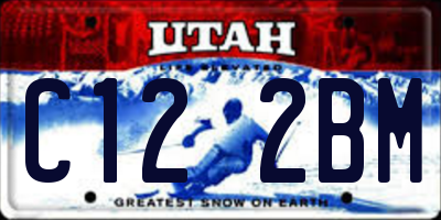 UT license plate C122BM
