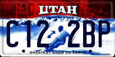 UT license plate C122BP