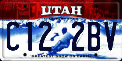 UT license plate C122BV