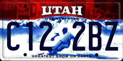 UT license plate C122BZ