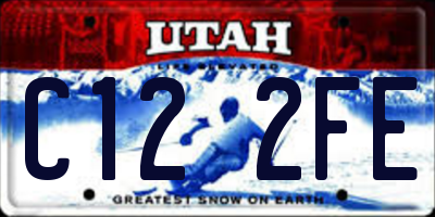 UT license plate C122FE