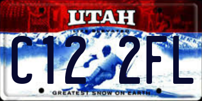 UT license plate C122FL