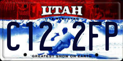 UT license plate C122FP