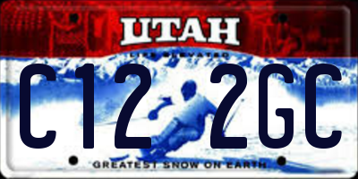 UT license plate C122GC