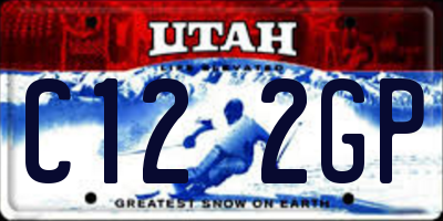 UT license plate C122GP