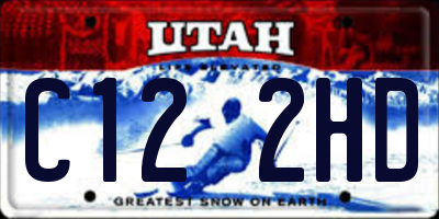 UT license plate C122HD
