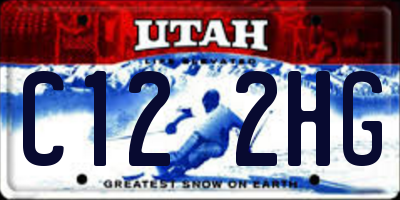 UT license plate C122HG