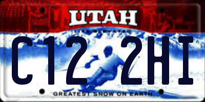 UT license plate C122HI