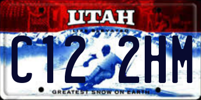 UT license plate C122HM