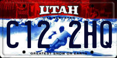 UT license plate C122HQ