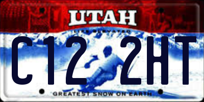 UT license plate C122HT
