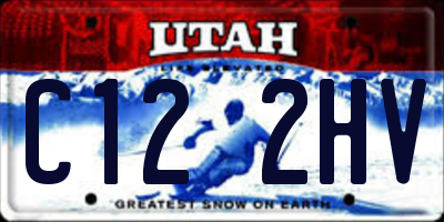 UT license plate C122HV