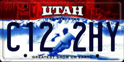 UT license plate C122HY