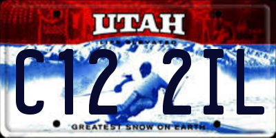 UT license plate C122IL
