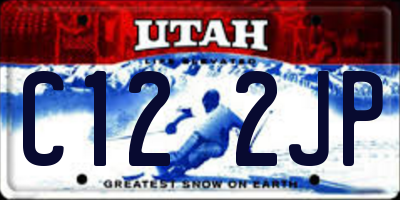 UT license plate C122JP