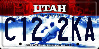UT license plate C122KA