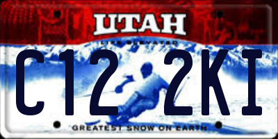 UT license plate C122KI
