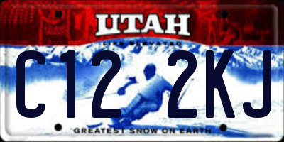 UT license plate C122KJ