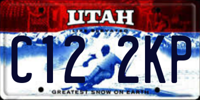 UT license plate C122KP