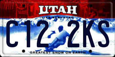 UT license plate C122KS
