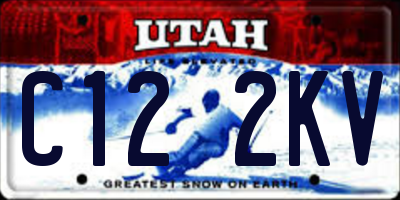 UT license plate C122KV