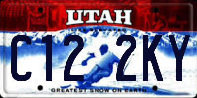 UT license plate C122KY