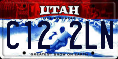 UT license plate C122LN