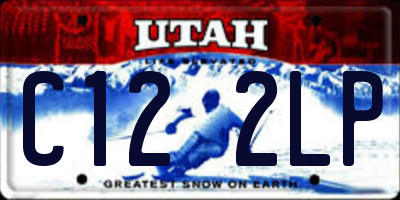 UT license plate C122LP