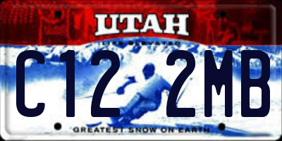 UT license plate C122MB