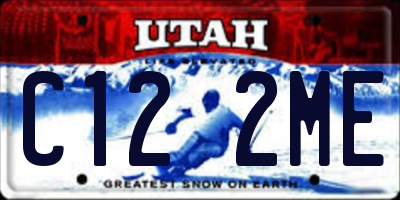 UT license plate C122ME