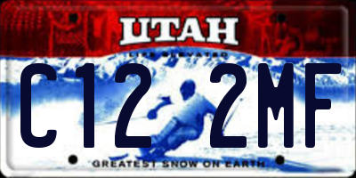 UT license plate C122MF