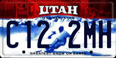 UT license plate C122MH