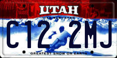 UT license plate C122MJ