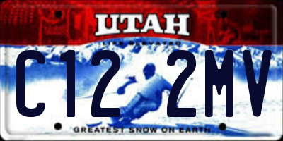 UT license plate C122MV