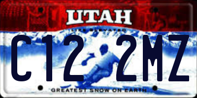 UT license plate C122MZ