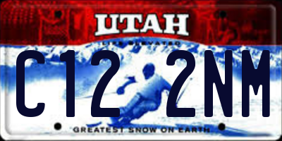 UT license plate C122NM